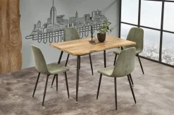 Stół Lores naturalny/ czarny