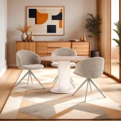 Stół Maxim fornir dębowy/ biały