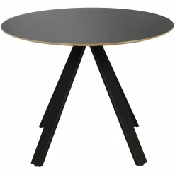 Stół Mezzanotte 100cm czarny okrągły