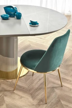 Stół Moette okrągły, rozkładany marmur