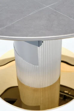 Stół Moette okrągły, rozkładany marmur