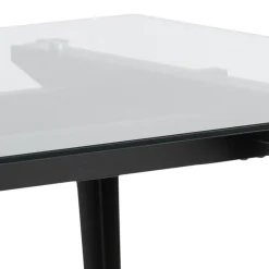 Stół Monti transparentny/czarny