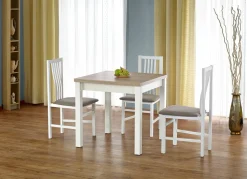 Stół Nalma dąb sonoma / biały 80/80-160cm