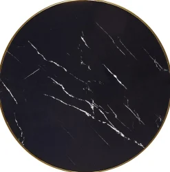 Stół Nasoma okrągły, czarny marmur