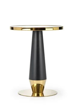 Stół Nasoma okrągły, czarny marmur