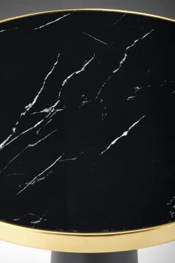 Stół Nasoma okrągły, czarny marmur
