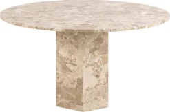 Stół Naxos 100cm marmur brązowy