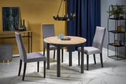 Stół Nigo rozkładany dąb artisan/ czarny