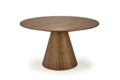 Stół Obituar okrągły, orzechowy