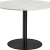 Stół okrągły Corby marmur/czarny 105cm