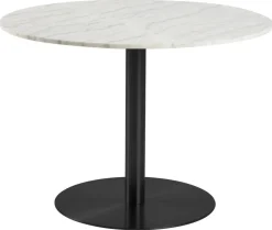 Stół okrągły Corby marmur/czarny 105cm