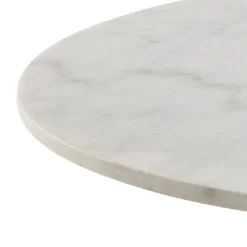 Stół okrągły Corby marmur/czarny 105cm