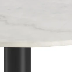 Stół okrągły Corby marmur/czarny 105cm