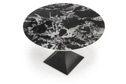 Stół okrągły Gives czarny marmur