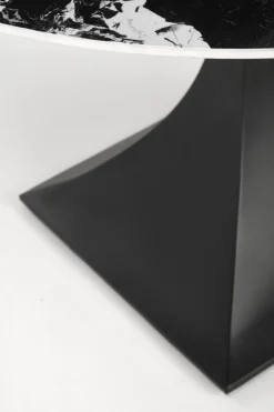 Stół okrągły Gives czarny marmur