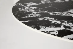 Stół okrągły Gives czarny marmur