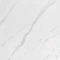 Stół okrągły Munya biały/srebrny