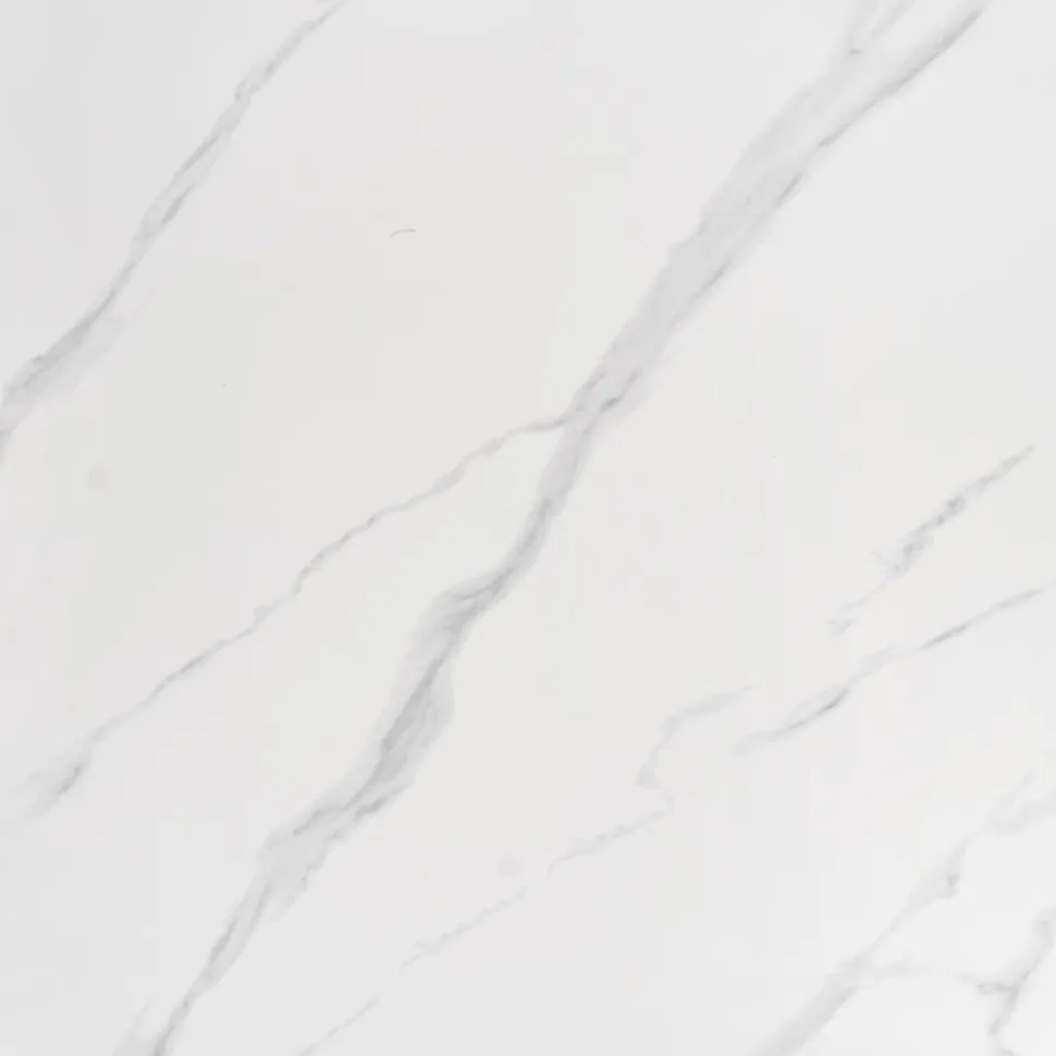 Stół okrągły Munya biały/srebrny