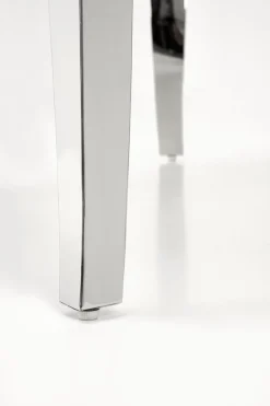 Stół okrągły Munya biały/srebrny