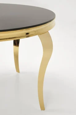 Stół okrągły Munya czarny/złoty