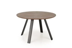 Stół okrągły Ralik orzechowy/nogi czarne