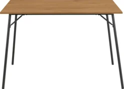 Stół Peru 120x80cm dąb/czarny