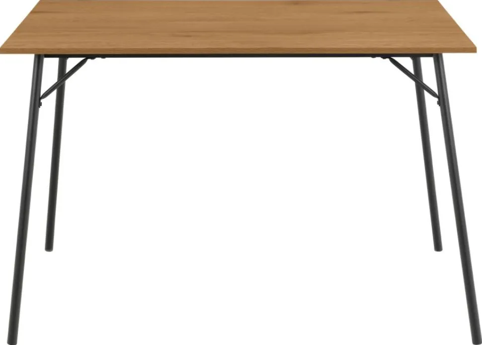 Stół Peru 120x80cm dąb/czarny