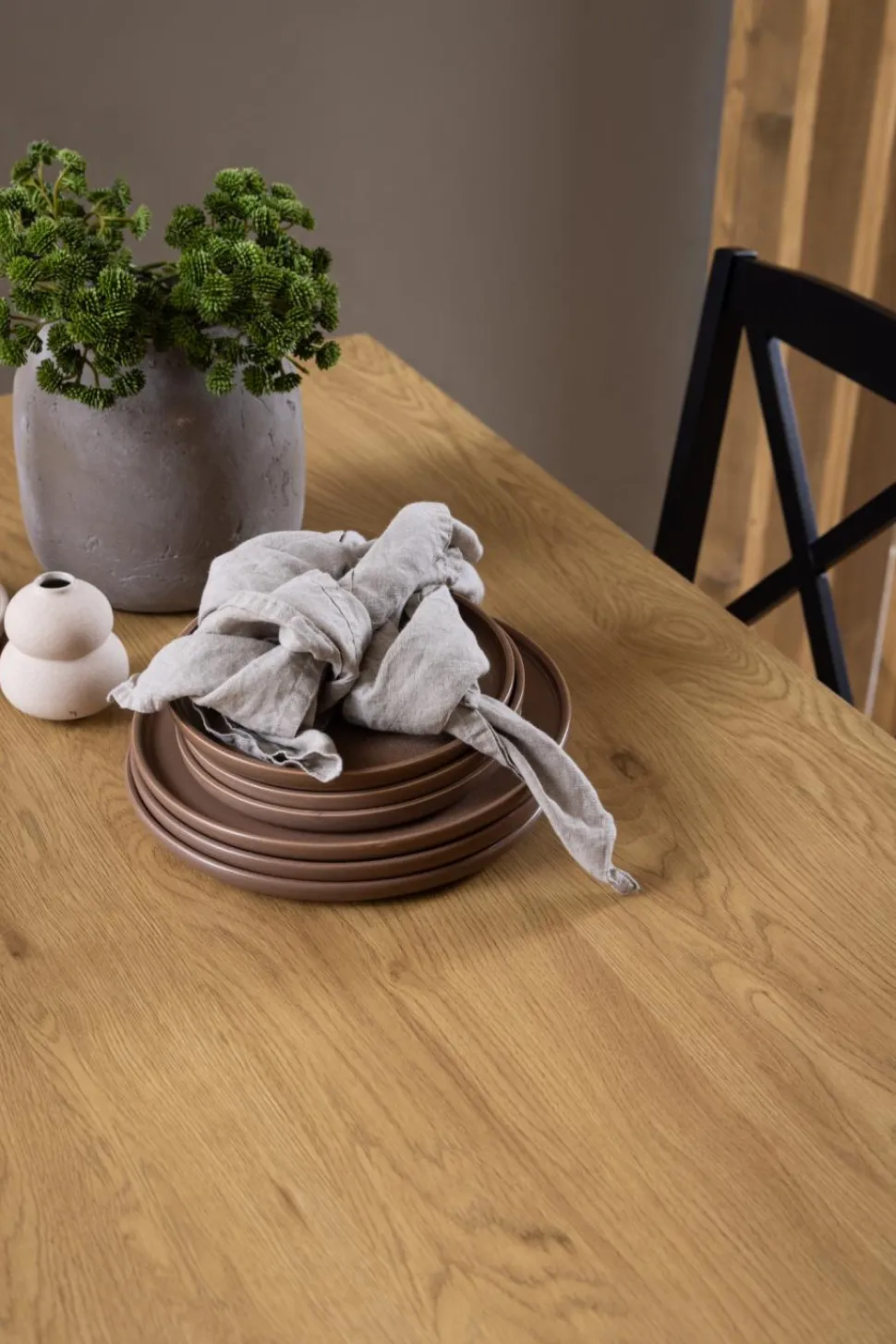 Stół Peru 120x80cm dąb/czarny