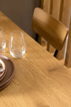 Stół Peru 120x80cm dąb/czarny