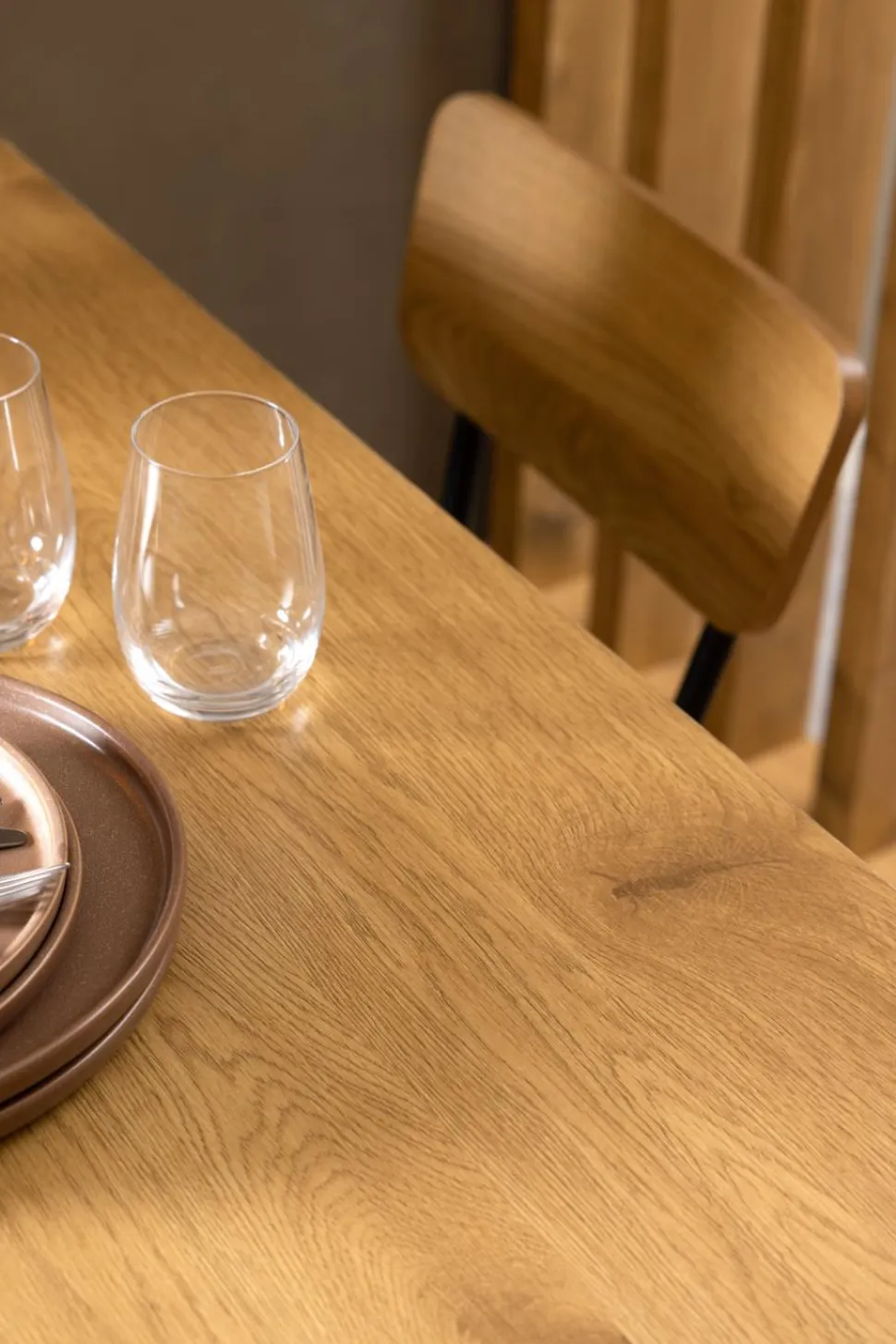 Stół Peru 120x80cm dąb/czarny