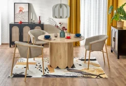 Stół Puro 2 okrągły, dąb naturalny