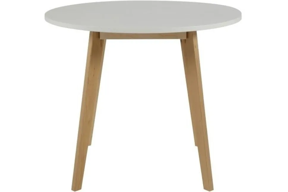 Stół Raven okrągły naturalny/biały