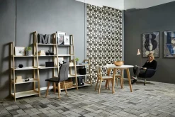 Stół Raven okrągły naturalny/biały