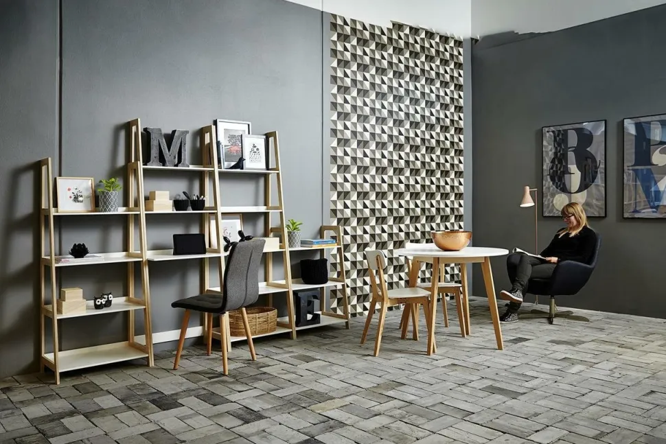 Stół Raven okrągły naturalny/biały