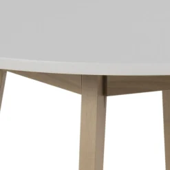 Stół Raven okrągły naturalny/biały