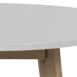 Stół Raven okrągły naturalny/biały