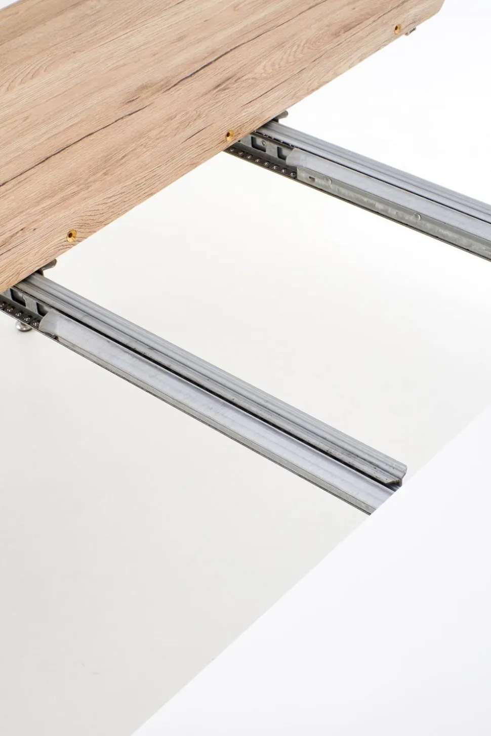 Stół Rebi rozkładany biały / dąb san