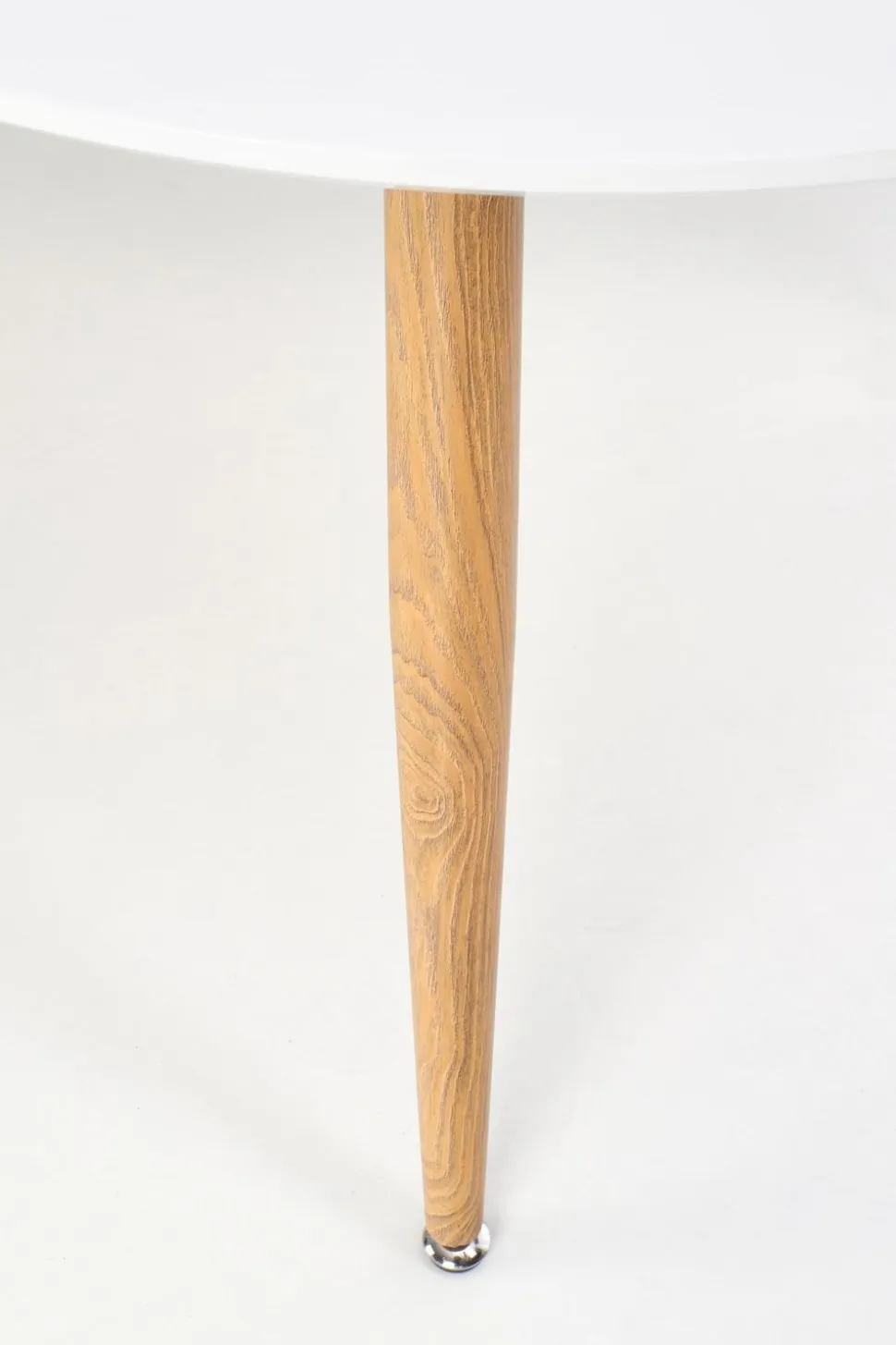 Stół Rebi rozkładany biały / dąb san