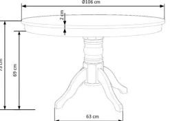 Stół Richard biały