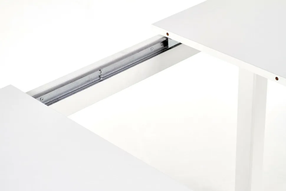 Stół Rocco rozkładany, biały 76/118-158cm