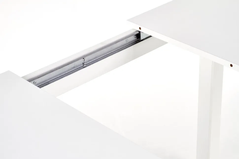 Stół Rocco rozkładany, biały 76/118-158cm