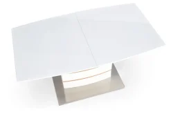 Stół Roles rokładany biały/ dąb złoty 80/140-180