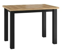 Stół Ronda 70x100cm dąb złoty/ czarny