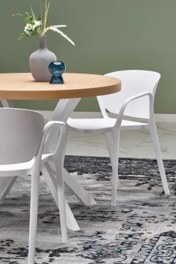 Stół Roni rozkładany dąb złoty/ biały