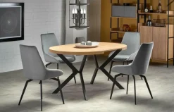 Stół Roni rozkładany dąb złoty/ czarny