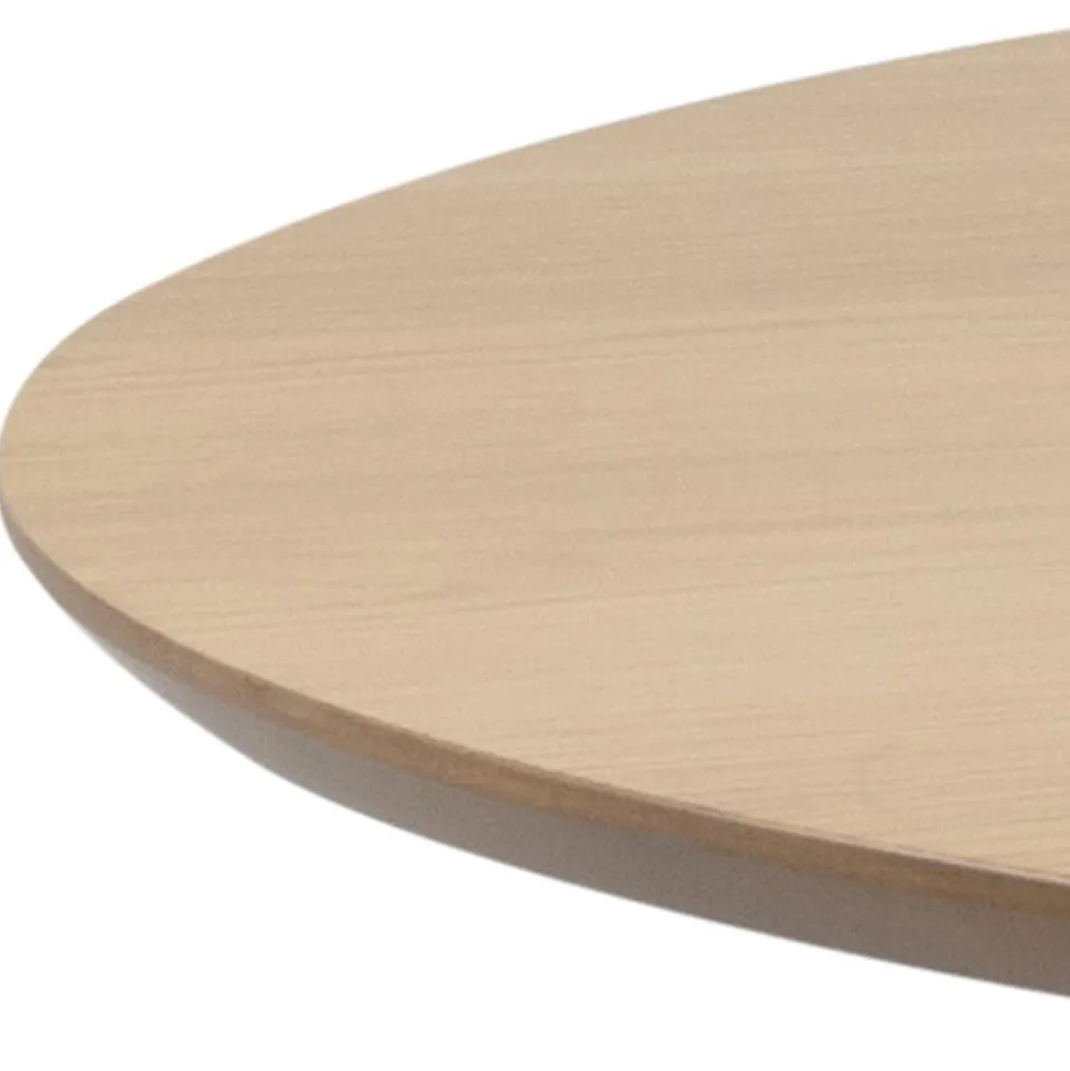 Stół Roxby naturalny /czarny okrągły