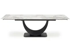 Stół rozkładany Abigray biały/czarny 92/160-240cm