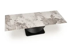 Stół rozkładany Abigray biały/czarny 92/160-240cm