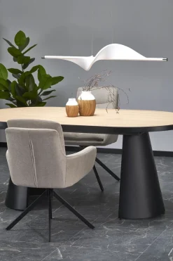 Stół rozkładany Ardel naturalny/czarny 100/180-240cm