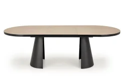 Stół rozkładany Ardel naturalny/czarny 100/180-240cm